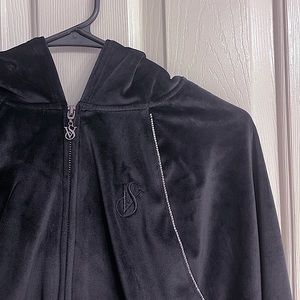 Y2K VS velvet track suit zip up